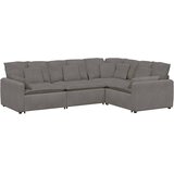  Modularna sofa s jastucima, korduro tkanina, svijetlo siva | shoptok.hr