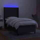  Box spring s madracem LED crni 80 x 200 cm od tkanine | shoptok.hr
