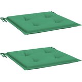  Jastuci za vrtne stolice 2 kom zeleni 40 x 40 x 4 cm od tkanine | shoptok.hr