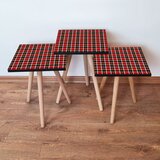 Hanah home 3Shp246 - red redblackyellow nesting table (3 pieces) | ePonuda.com