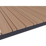 Bessagi Garden Vrtna Miza Ruby, Temno Siva, Barva Tikovine, 210x100 | Shoptok.si
