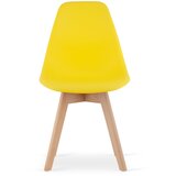  KITO stolica žuta / prirodne noge x 4 | shoptok.hr
