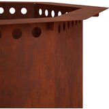  Prsten za vatru Rđa 60 x 60 x 25 cm Otporni čelik | shoptok.hr