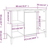  3-dijelni set kupaonskog namještaja boja hrasta sonome drveni | shoptok.hr
