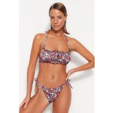 Trendyol Floral Pattern Tunnel Bikini Bottoms with Regular Legs | Shoptok.si
