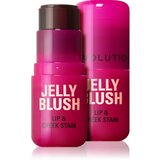 Makeup Revolution Jelly Blush rdečilo v paličici za ustnice in lica odtenek Cherry Red 5.5 g | Shoptok.si
