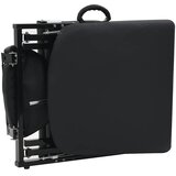  Prenosiva kozmetička stolica od umjetne kože 185 x 78 x 76 cm crna | shoptok.hr