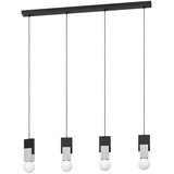 Eglo visilica Lobatia 99532, 4x E27, dužina 92,5 cm, crna i teraco | shoptok.hr