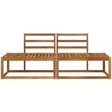 Vanjski krajnji kauč 2 Komad Prirodna 182,5 x 63 x 73 cm | shoptok.hr