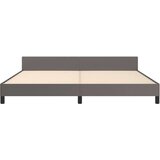  Okvir za krevet s uzglavljem sivi 200x200 cm od umjetne kože | shoptok.hr