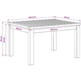  Stolić za kavu Bijela 50 x 60,5 x 36 cm Čvrsto drvo akacije | shoptok.hr
