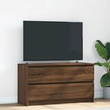 vidaXL TV omarica rjav hrast 100x35x54 cm inženirski les Cene