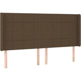  LED uzglavlje tamnosmeđe 183x16x118/128 cm od tkanine | shoptok.hr