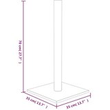  Grebalica za mačke tamnosiva 35 x 35 x 70 cm | shoptok.hr