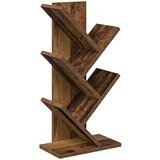 vidaXL Polica za knjige drvo 4-razine 30 x 18 x 60 cm Staro drvo - Staro drvo 30 x 18 x 60 cm Cijene