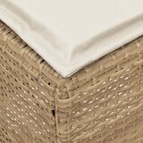  Vrtni otoman 2 Komad Bež i krema 38 x 38 x 45 cm PE ratan | shoptok.hr