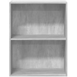 Ormarić za knjige s 2 razine boja betona 60x30x76,5 cm drveni | Eponuda.com