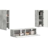  Komplet TV omaric 2 pcs Betonsko siva Konstruiran les, (5000132415) | Shoptok.si
