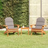  3-dijelna vrtna garnitura Adirondack masivno bagremovo drvo Smeđa | shoptok.hr