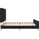  Krevetna konstrukcija s uzglavljem Crna 180 x 200 cm tkanina | shoptok.hr