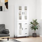 Visoka komoda bijela 69,5x34x180 cm konstruirano drvo | shoptok.hr