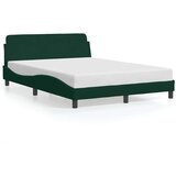  Okvir za krevet Dover tamnozeleni 140x190 cm baršunasti | shoptok.hr