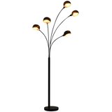  Stojeća svjetiljka 200 cm 5 x E14 crno-zlatna | shoptok.hr