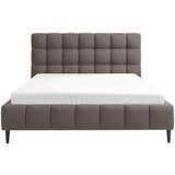 MID.YOU OBLAZINJENA POSTELJA 140 cm x 200 cm , tekstil, leseni material umazano rjava | Shoptok.si