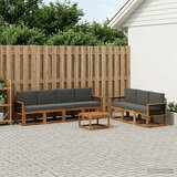  Set vanjskih sofa 7 kom. Prirodna i antracit | shoptok.hr