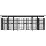  kavez za pse s krovom čelični 12,9 m² | shoptok.hr