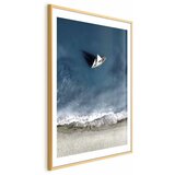  Plakat - Yacht on the Sea 60x90 Zlatni okvir s margom | shoptok.hr