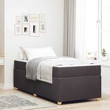  Krevetna konstrukcija Tamno smeđa 90 x 190 cm tkanina | shoptok.hr