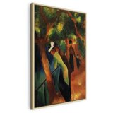  Slika - August Macke – Sunny Path 80x120 U prirodnom drvenom okviru | shoptok.hr