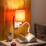  Brilagi - LED zidna lampa NUBILA 1xE27/25W/230V + LED/3W bela/ružičasta | Eponuda.com