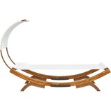 Vanjski Zunanja postelja s streho 100x200x126 cm trden les krem, (20764820) | Shoptok.si