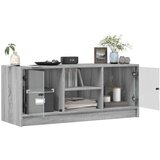 vidaXL TV ormarić sa staklenim vratima siva boja hrasta 102x37x42 cm | shoptok.hr
