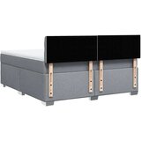 vidaXL Box spring postelja z vzmetnico svetlo siva 180x200 cm blago | Shoptok.si