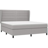  Krevet box spring s madracem svjetlosiva 160x200 cm tkanina | shoptok.hr