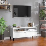The Living Store TV omarica bela 100x34,5x44,5 cm inženirski les - TV Omarica, (21375735) Cene