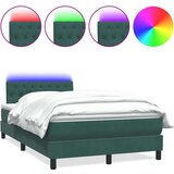 Box spring postelja z vzmetnico temno zelena 120x210 cm žamet, (22011016) | Shoptok.si
