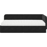  Kutni okvir kreveta Crna 100 x 200 cm Baršun | shoptok.hr