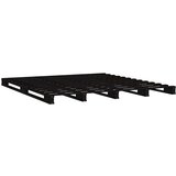  Krevet od paleta crni 140 x 190 cm od masivne borovine | shoptok.hr
