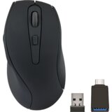  Miš SPEEDLINK AXON Silent & Antibacterial Rechargeable Mouse – Wireless, USB-A/-C, rubber-black, SL-630004-RRBK | Eponuda.ba