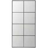 STENSKO OGLEDALO, 90/180/2,6 cm kovina, steklo, leseni material