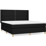 Maison Chic Box spring postelja - Vzmetna postelja z vzmetnico črna 160x200 cm blago SL1909, (21889220) | Shoptok.si