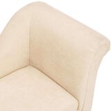 vidaXL Sofa za pse s jastukom krem 83 x 44 x 44 cm plišana | shoptok.hr