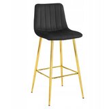  POZZA stolac - crni baršun / zlatne noge x 2 | shoptok.hr