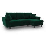 Cosmopolitan Design Zelena baršunasti sklopiva/s prostorom za odlaganje kutna garnitura Kyoto – | shoptok.hr