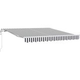 Tenda na automatsko uvlačenje antracit i bijela 300 x 250 cm | shoptok.hr