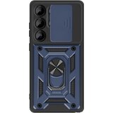 Oem Mayaxess, Ovitek za Galaxy S25 Ultra z drsnim pokrovom za kamero in magnetnim obročem, Modra noč, (5000215881) | Shoptok.si